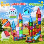 Wootoyz 120er Magnetbausteine-Set – Kreatives 3D-Bauspielzeug für Kinder ab 3 Jahren – Bild 6