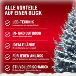 MONZANA Lichterkette 400 LED 40m – Spritzwassergeschützt für Innen & Aussen – Bild 8