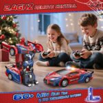 Kssvzz Spider Transform RC Auto mit One-Key Transformation – 2.4GHz Roboter Ferngesteuertes Spielzeug ab 3 Jahren – Bild 5
