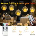 daphomeu 12er LED Teelichter mit Fernbedienung – Wiederaufladbar, 100+ Std. Betrieb – Bild 4