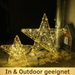 LED Weihnachtsstern Gold 160 LEDs mit Fernbedienung & Timer – dimmbar für Innen & Außen – Bild 5