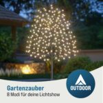 MONZANA Kirschblütenbaum 180 cm mit 200 LED Warmweiss – Elegante Dekoration für Innen & Aussen – Bild 8