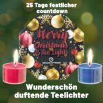 DECO EXPRESS Adventskalender 2026 mit 24 Teelichtern – Weihnachtsdeko mit Keramikhalter – Bild 3