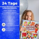BOXILAND® Fruchtgummi Adventskalender 2026 – 24 Sorten, 1.138 g Naschvielfalt – Bild 2