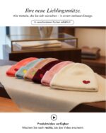 Baesics Beanie Mütze mit Herz-Detail – Warme Strickmütze für Damen & Herren – Bild 4
