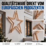 MODO24 Weihnachtsstern 114 cm – FSC-Kiefernholz Bausatz mit Faltmechanismus für Garten – Bild 6