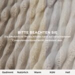 BEDSURE Kuscheldecke 150x200 cm Beige – Fleecedecke Sofadecke Wolldecke Waschbar – Bild 8