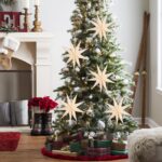 BestoFun 5er Set Papiersterne 30cm Beige – Faltbare Faltsterne für Weihnachtsdeko – Bild 2