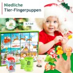 Adventskalender Bauernhof 2026 für Kleinkinder 1-3 Jahre – 24 Montessori Lernspielzeuge – Bild 5