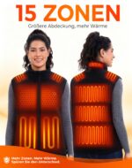TODWARM Fleece Heizweste Damen – 15 Heizzonen, 16000mAh, 10h Akkulaufzeit – Bild 3