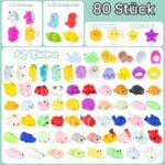 BONNYCO Mochi Squishy Set 80 Stück – Kawaii Squeeze Toys mit Aufbewahrungsbox für Kindergeburtstag – Bild 4