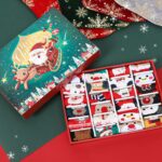 Jodimitty Adventskalender 24 Paare Weihnachtssocken Damen – Kuschelsocken Geschenkset – Bild 7