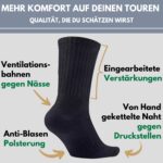 Alpenstern Merino Wandersocken für Damen & Herren – Anti-Blasen Trekking-Socken – Bild 3