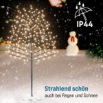MONZANA Kirschblütenbaum 180 cm mit 200 LED Warmweiss – Elegante Dekoration für Innen & Aussen – Bild 6