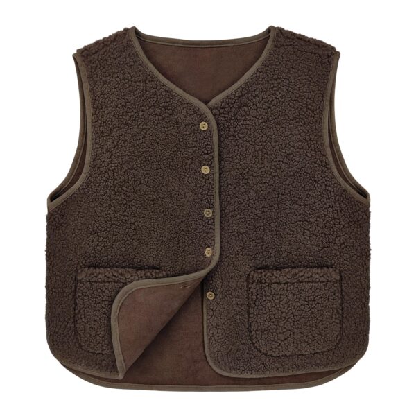 beifon Teddy Fleece Weste Damen – Ärmellose Plüschweste für Herbst & Winter