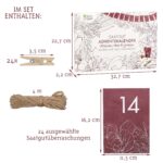 Saatgut Adventskalender 2026 – 24 Kräuter-, Gemüse- & Obstsamen Set von OwnGrown – Bild 3