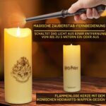 Harry Potter LED Kerze mit Zauberstab-Fernbedienung – Flammenlose Deko für Fans – Bild 2