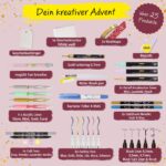 ONLINE Handlettering Adventskalender 2026 – Kreativ-Set mit 25+ Produkten für Lettering & Aquarell – Bild 3