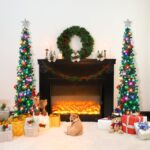 5FT Pop-up Weihnachtsbaum mit LED-Beleuchtung & 30 Weihnachtskugeln – Faltbar für schnelle Montage – Bild 3