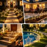 SALCAR LED Sternenlichterkette 6er Set 30cm – Warmweiss Weihnachtsdeko für Garten & Terrasse – Bild 7