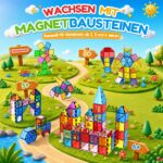 Wootoyz 120er Magnetbausteine-Set – Kreatives 3D-Bauspielzeug für Kinder ab 3 Jahren – Bild 4