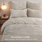 RUIKASI Winter Plüsch Bettwäsche 135x200 cm – 3D Bubble Fleece mit Reissverschluss – Bild 7