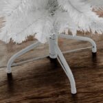 Künstlicher Weihnachtsbaum 180 cm weiss mit Metallständer – Klappbar & Schneetanne – Bild 4