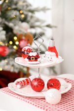 Valery Madelyn 70er Christbaumkugeln-Set Rot-Weiss – Bruchsicher Weihnachtsschmuck – Bild 7