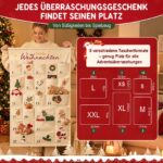 Shining She Adventskalender zum Befüllen 120x70cm – Wiederverwendbarer Weihnachtskalender mit 24 Fächern – Bild 4