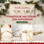 Shining She Adventskalender zum Befüllen 120x70cm – Wiederverwendbarer Weihnachtskalender mit 24 Fächern – Bild 6