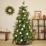 DN DECONATION Weihnachtskugeln Set – 4 Glassterne Silber mit Crackle-Optik – Bild 2