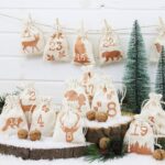 Papierdrachen Adventskalender 2026 – 24 Leinen-Säckchen mit Waldtieren & Zubehör – Bild 2