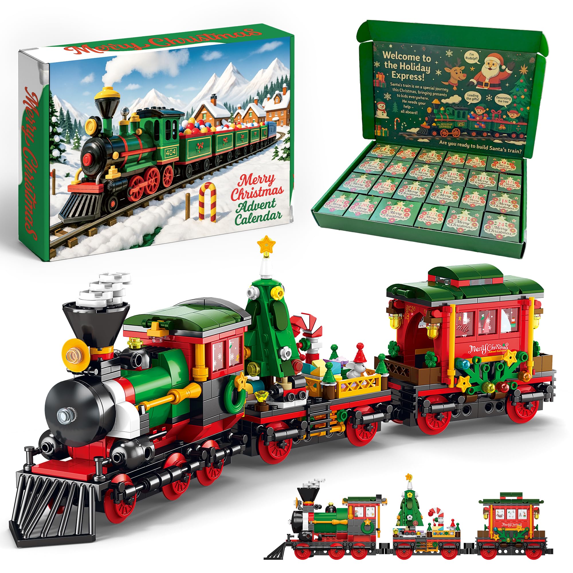 916OvVbs3JL._SY2000_.jpg Rubypop Adventskalender 2026 – Zug-Bausteinset mit 24 Überraschungen für Kinder – Bild 1