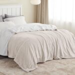 BEDSURE Sherpa Kuscheldecke 220x240 cm – Flauschige Wolldecke Hellbeige für Couch & Bett – Bild 2