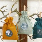 Papierdrachen Adventskalender 2026 – 24 Baumwoll-Stoffsäckchen mit Zahlenaufklebern & Jutekordel – Bild 4