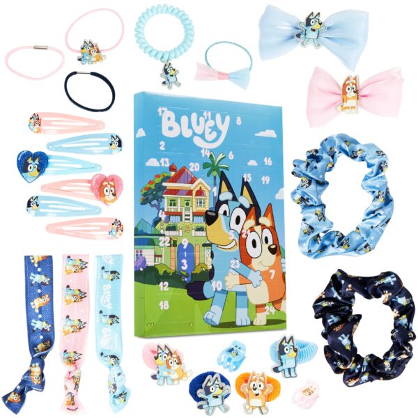BlueY Adventskalender 2026 – 24 Haargummis & Haarspangen für Mädchen