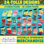 Get Trend SpongeBob Adventskalender 2026 – 24 Paar Socken für Kinder & Teens – Bild 6