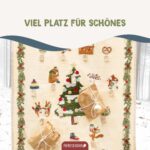 Papierdrachen Adventskalender 2026 mit 24 Schlaufen – Wandkalender Wintertiere 50 x 70 cm – Bild 4