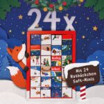 Rotbäckchen Adventskalender 2026 – 24 x 125 ml Saftfläschchen ohne Zuckerzusatz – Bild 3