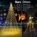 Joomer Weihnachtsbeleuchtung 274 LED 2,3m mit Stern – Dimmbar & Fernbedienung für Aussen – Bild 5