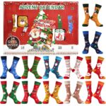 Jeasona Adventskalender Socken 2026 – 12 Paar Weihnachtssocken für Damen & Herren
