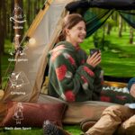 BEDSURE Hoodie Decke mit Ärmeln 95x85 cm – Sherpa Kuscheldecke mit Taschen für Winter – Bild 4