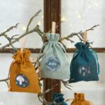 Papierdrachen Adventskalender 2026 – 24 Baumwoll-Stoffsäckchen mit Zahlenaufklebern & Jutekordel – Bild 6