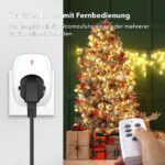 HBN 4er Funksteckdosen-Set mit Fernbedienung – 16A/3.680W Reichweite 30m – Bild 2
