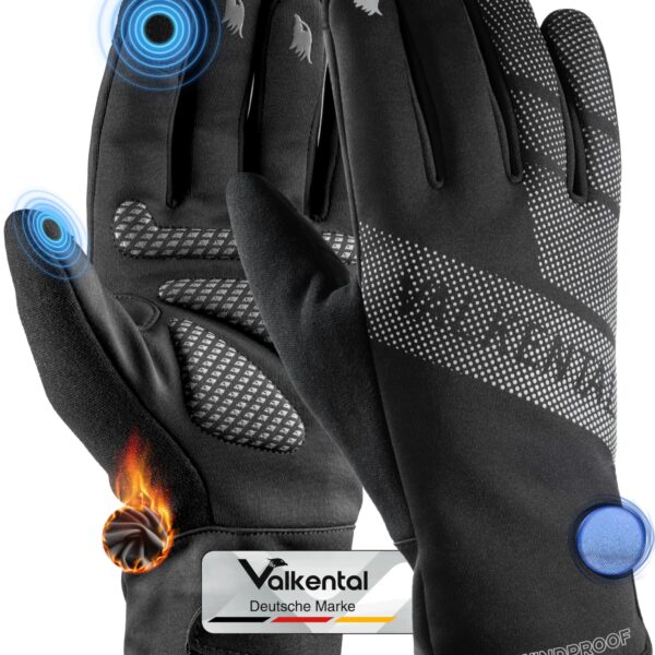 Valkental GloRider Fahrradhandschuhe – wasserdicht mit 3M Isolation & Touchscreen
