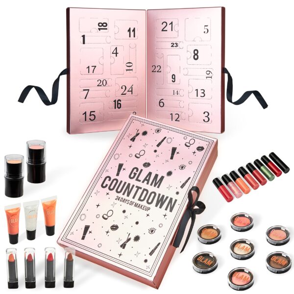 KreativeKraft Adventskalender 2026 – Beauty & Hautpflege Set für Damen & Teenager (Rose Gold)