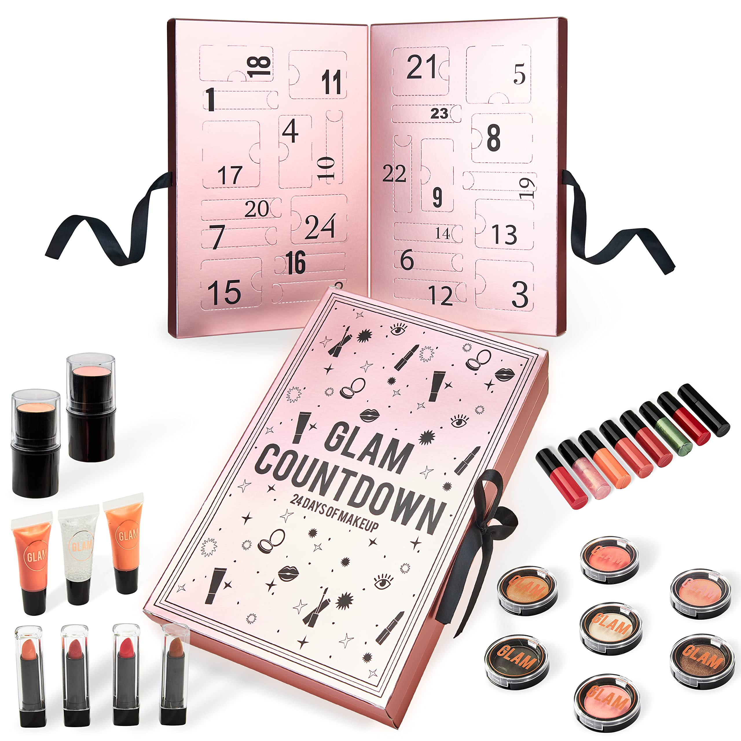 KreativeKraft Adventskalender 2026 – Beauty & Hautpflege Set für Damen & Teenager (Rose Gold)