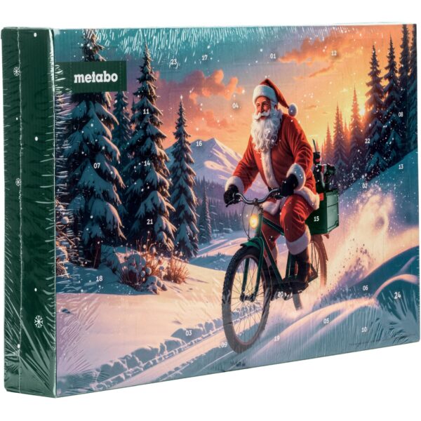 metabo Fahrrad-Werkzeug-Adventskalender 2026 – 24-teiliges Geschenkset für Radfahrer