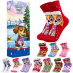 Get Trend Paw Patrol Skye Socken Adventskalender 2026 – 24 Paar für Kinder Grösse 27-31