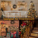 Ollny Eisregen Lichterkette 12m mit 504 LEDs – Warmweiss Weihnachtsbeleuchtung aussen mit Fernbedienung – Bild 8